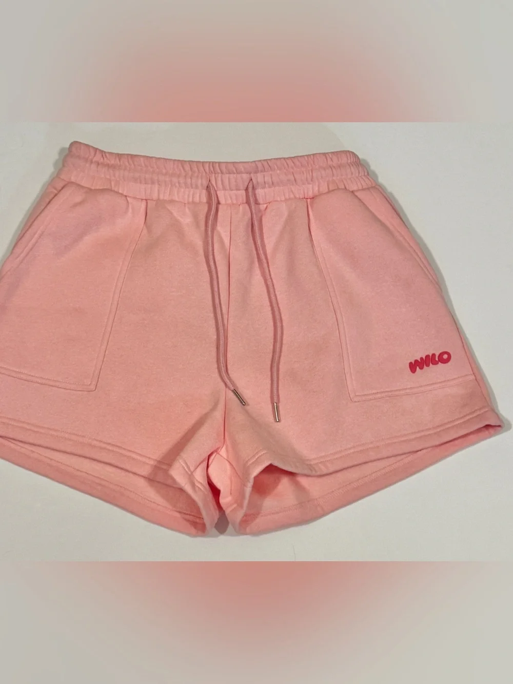 Wilo Wellness Club Pink Matching Set NWT Medium Hoodie Shorts Athleisure